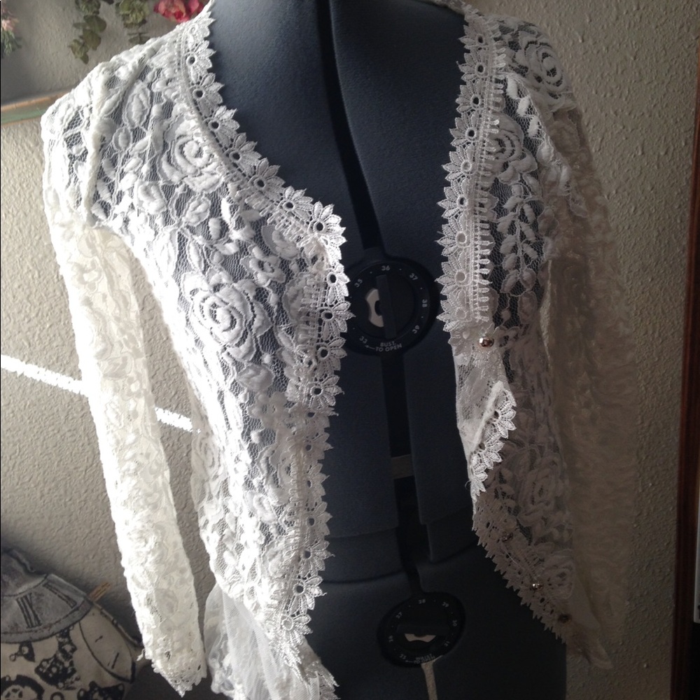 Korean Lace Bolero/Cardigan